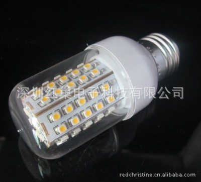 【LED 球泡灯泡 E27/E14 5W SMD 3528 66珠】价格,厂家,图片,投射灯,深圳红巢电子科技-